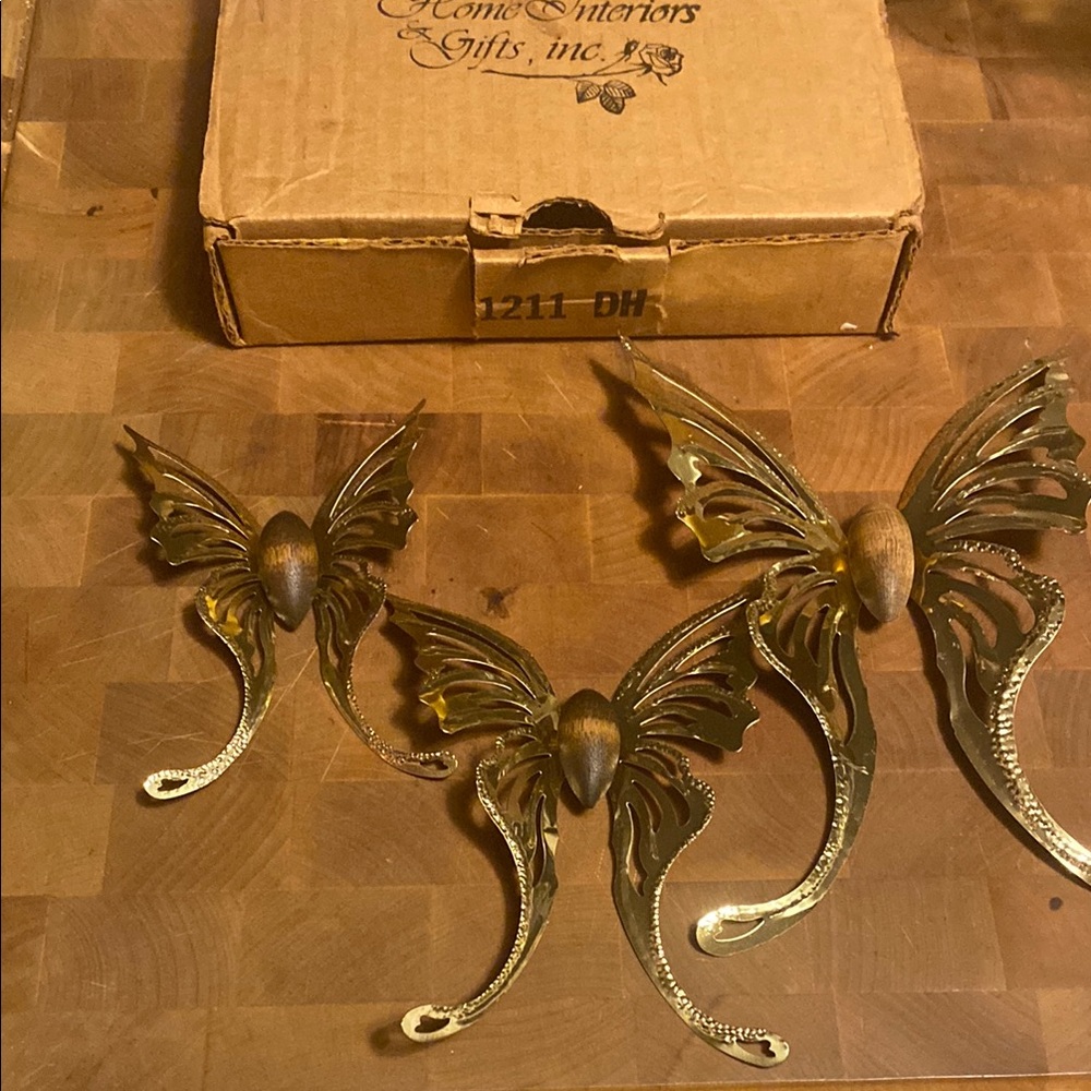 Gold Butterfly Wall Decor Set